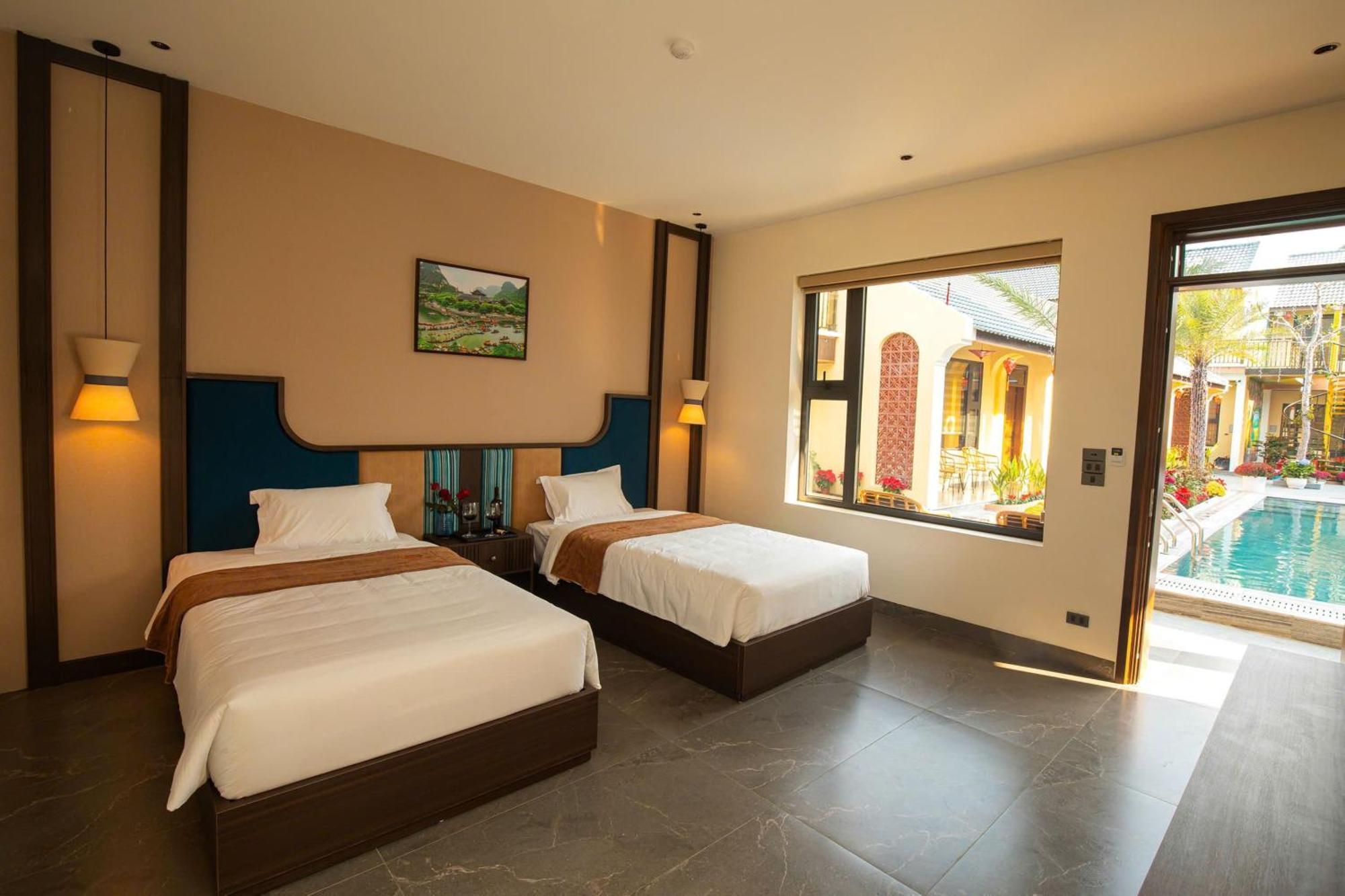 Tam Coc Center Luxury Hotel & Villa نينه بينه المظهر الخارجي الصورة
